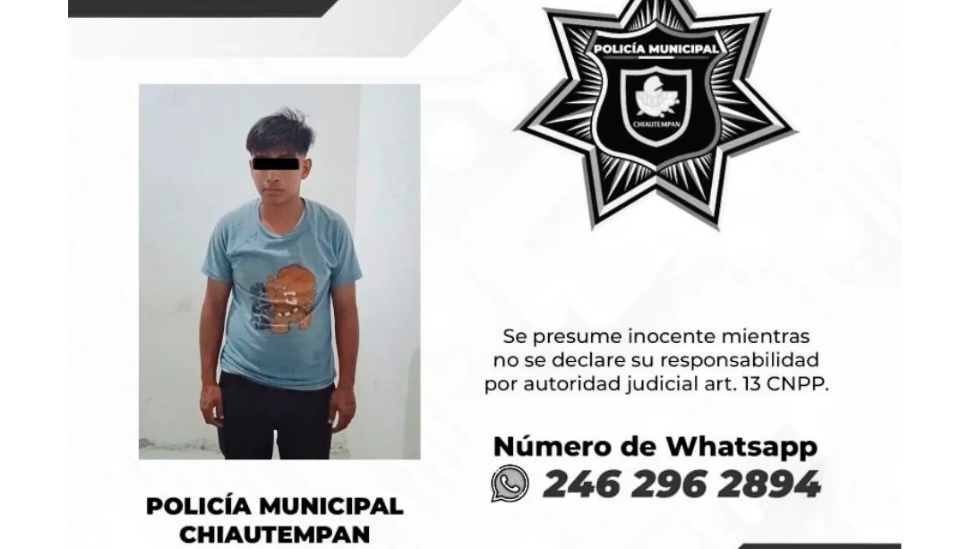 detenido robo moto chiautempan